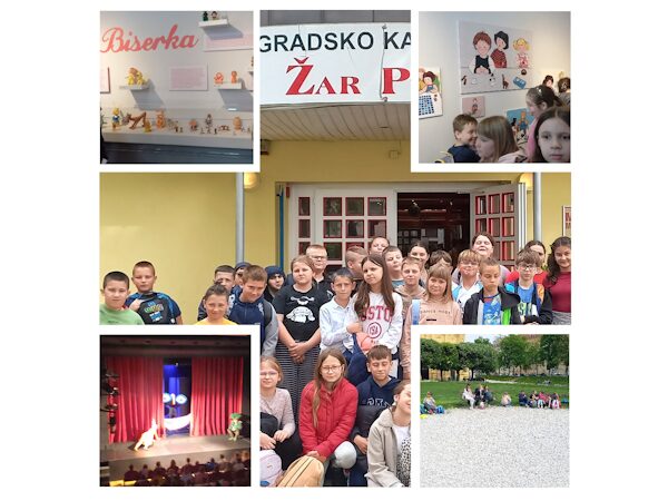Treći i četvrti razred u kazalištu i posjetu galeriji Školskog muzeja „Školica za pet“